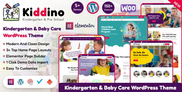 Kiddino - Kids, School & Kindergarten WordPress Theme
