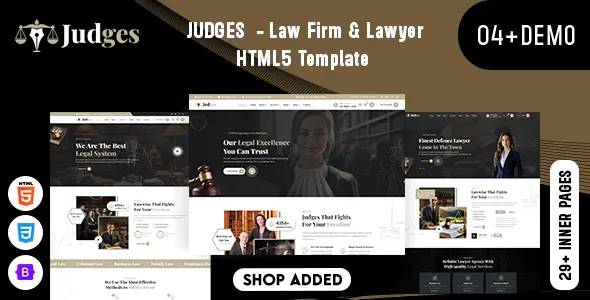 Judges - Law Firm & Lawyer HTML5 Template