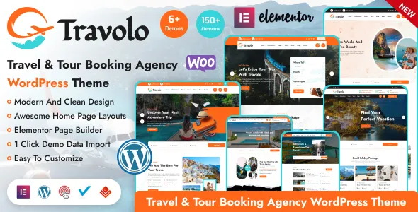 Travolo - Travel Agency & Tour Booking WordPress Theme