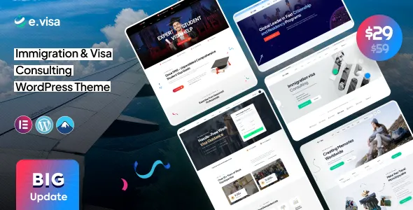 Evisa - Immigration and Visa Consulting WordPress Theme