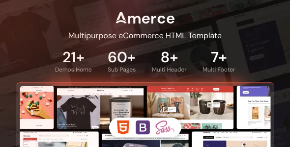 Amerce - Multipurpose eCommerce HTML, Bootstrap Template