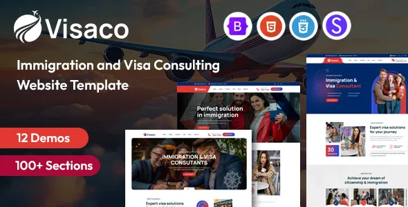 Visaco – Immigration & Visa Consulting HTML Template