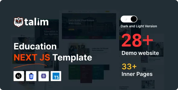 Education Nextjs Template | Education - Talim