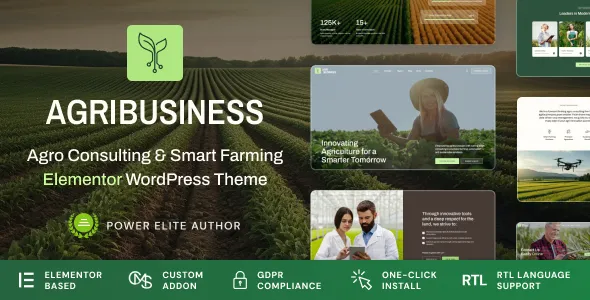 Agribusiness - Agriculture Business Consulting WordPress Theme