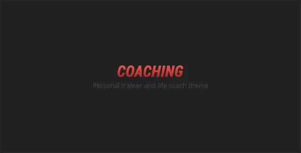 COACHING - Personal Trainer Template