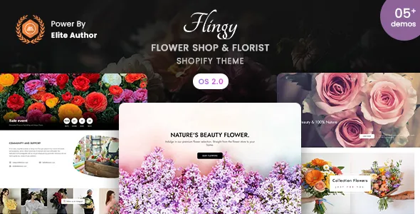 Flingy - Flower Shop & Florist Responsive Shopify 2.0 Theme