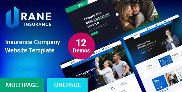 Urane - Insurance Company Template