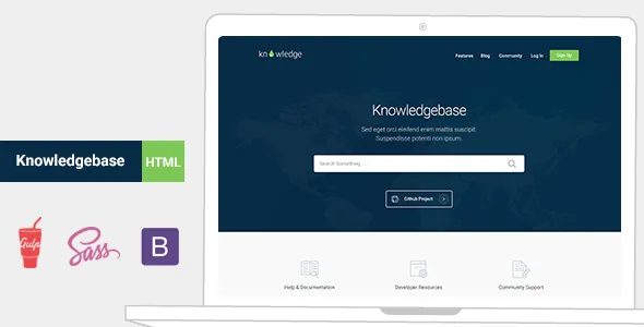 Knowledge - Knowledgebase & Documentation HTML Template