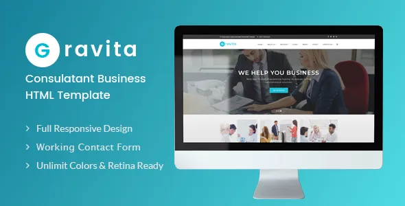 Gravita - Finance & Consulting, Accounting HTML Template