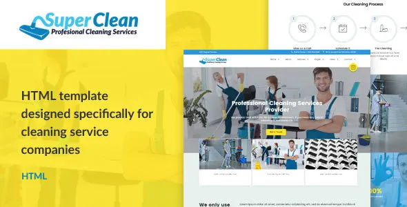 Super Clean - Cleaning Services HTML Template