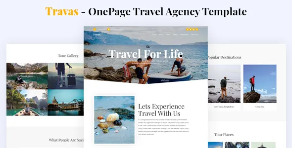 Travas - OnePage Travel Agency Template