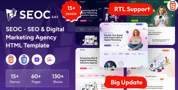 SEOC - SEO & Digital Marketing Agency HTML Template
