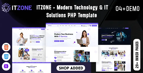 Itzone - Modern Technology & IT Solutions PHP Template
