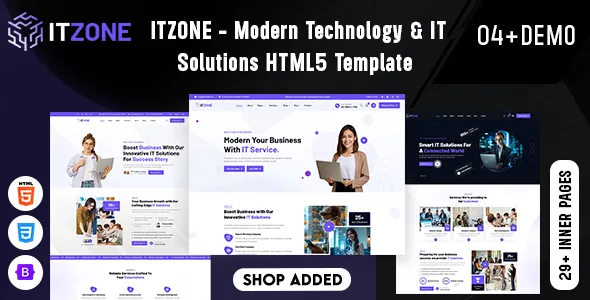 Itzone - Modern Technology & IT Solutions HTML5 Template
