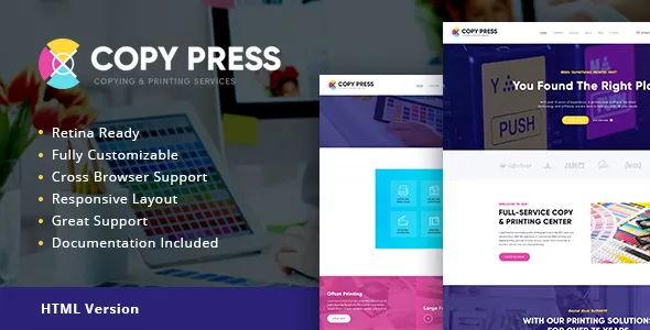 CopyPress | Type Design & Printing Services HTML Template