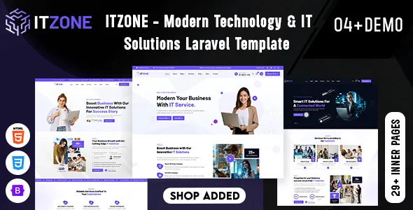 Itzone - Modern Technology & IT Solutions Laravel Template