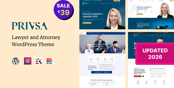 Privsa - Attorney and Lawyer WordPress Theme