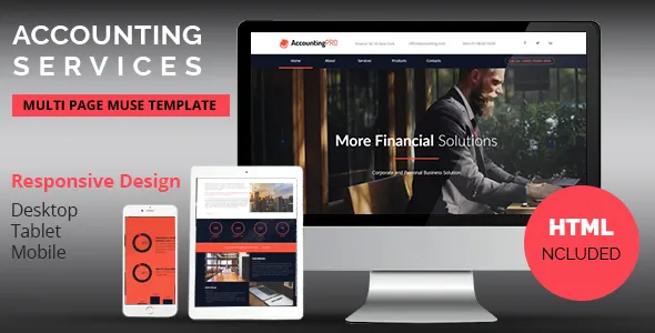 Accounting Services Responsive Adobe Muse Template