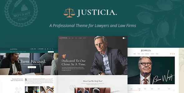 Justicia - Lawyer and Law Firm WordPress Theme